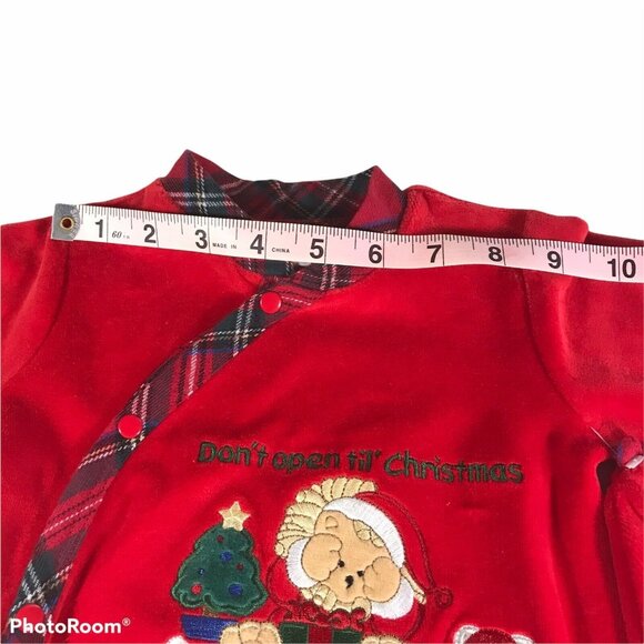 Little Me Baby's First Christmas Size 3 Month Red Footie Beanie Bib Set New - Picture 10 of 12